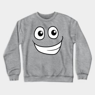 funny emoji cartoon face Crewneck Sweatshirt